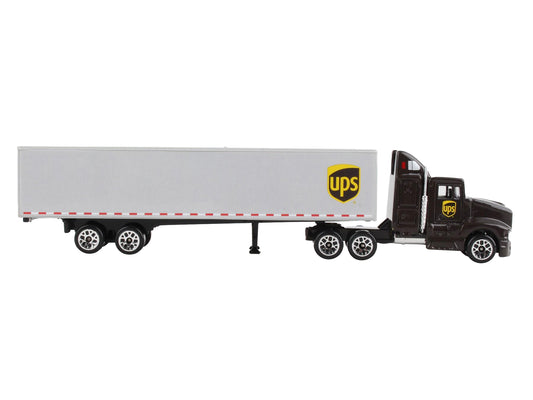 UPS Truck w Trailer Brown United Parcel Service Diecast Model by Daron