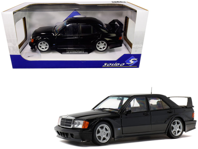 Mercedes Benz 190E Evolution II Black 1/18 Diecast Car Solido