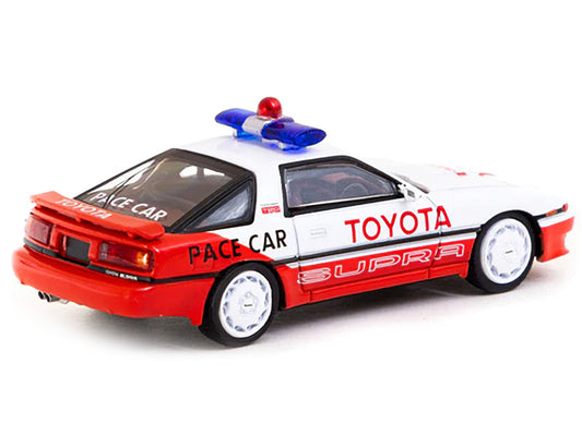 Toyota Supra RHD Right Hand Drive White Red Pace Car Hobby64 Series 1/64 Diecas