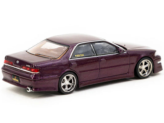 Toyota Mark II JZX100 VERTEX 1/64 Diecast Model Purple Metallic RHD Right Hand D