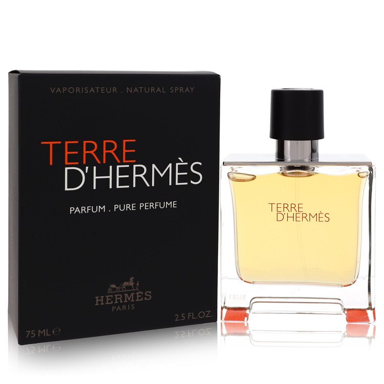 Terre D'Hermes by Hermes Pure Pefume Spray 2.5 oz for Men