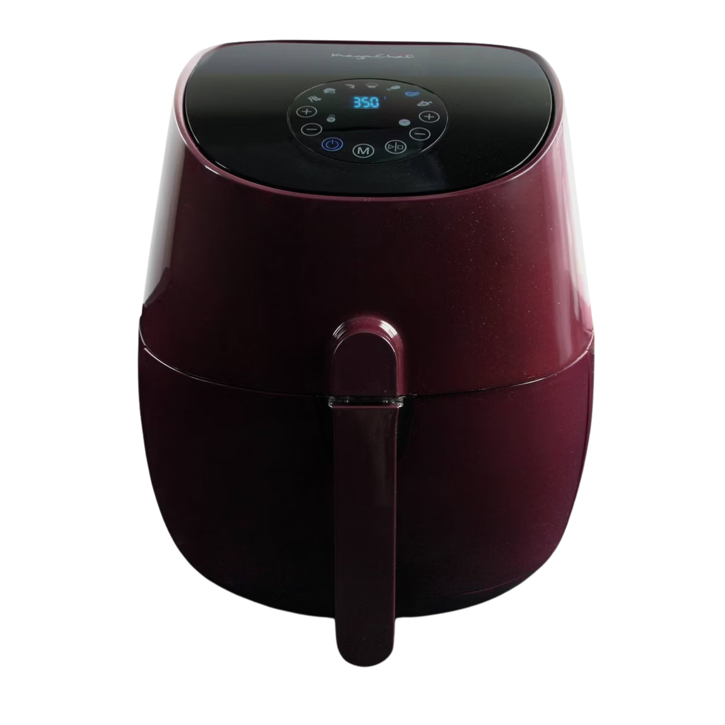 MegaChef 3.5 Qt Airfryer & Multicooker w 7 Pre-Programmed Settings in Burgundy