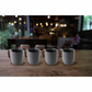 Our Table Landon Gray 4 Piece 15 oz Round Stoneware Mug Set Truffle