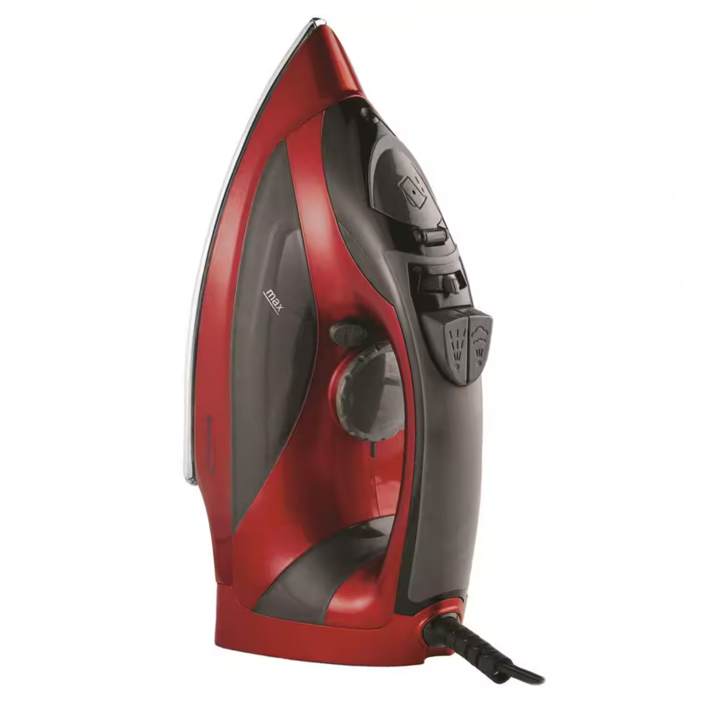 Brentwood Red 1200W Steam Iron w Spray Vertical Auto-Off