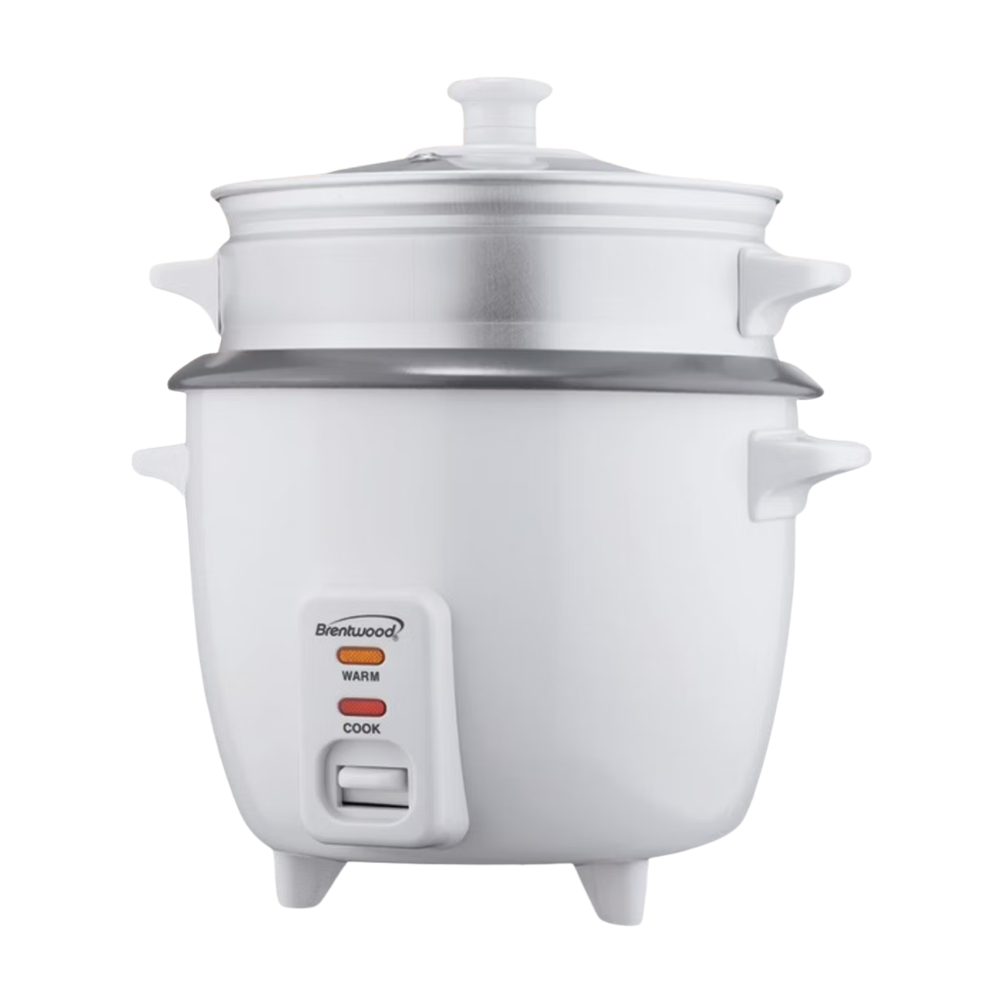 Brentwood 400W 5 Cup Non-Stick Rice Cooker & Steamer TS-600S w Lid Paddle Tray