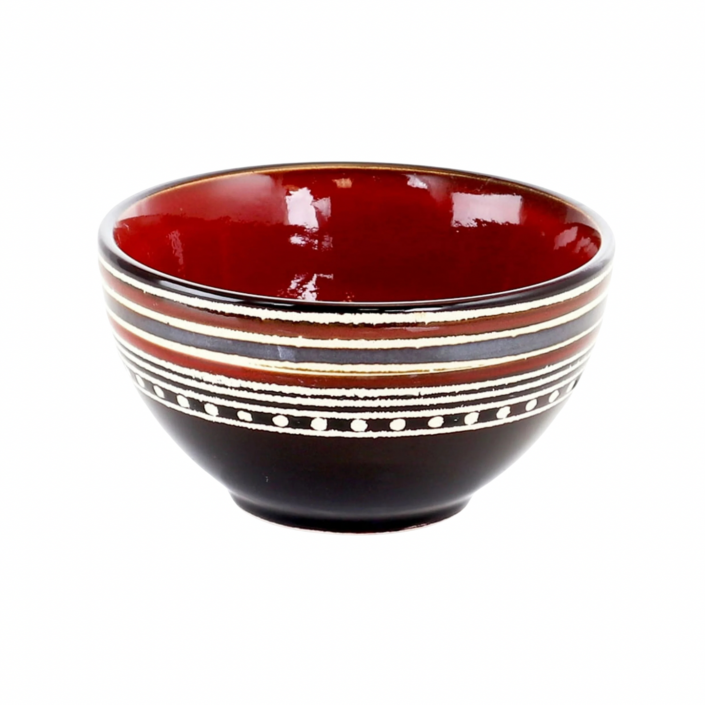 Gibson Elite Cafe Versailles 16 pc Double Bowl Dinnerware Set - Red