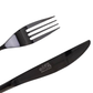 Gibson Elite Holland Road 20 Piece Black Stainless Steel Flatware Set