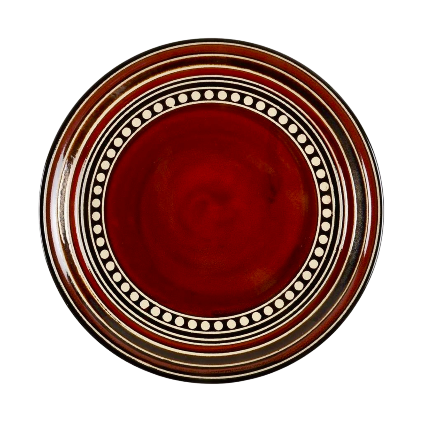 Gibson Elite Cafe Versailles 16 pc Double Bowl Dinnerware Set - Red