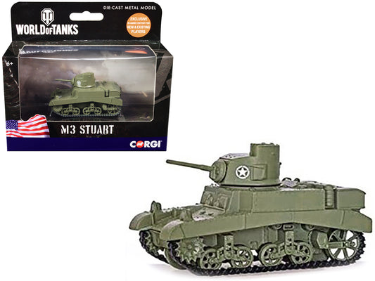 M3 Stuart Light Tank United States World of Tanks Video Game Diecast Model Corg
