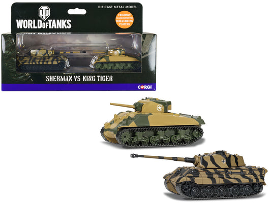 World of Tanks Versus Series American Sherman Tank vs German King Tiger Tank Se