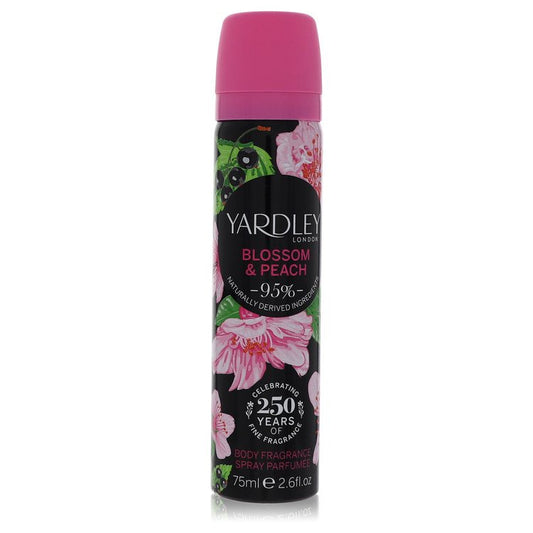 Yardley Blossom & Peach by Yardley London Body Fragrance Spray 2.6 oz for Women