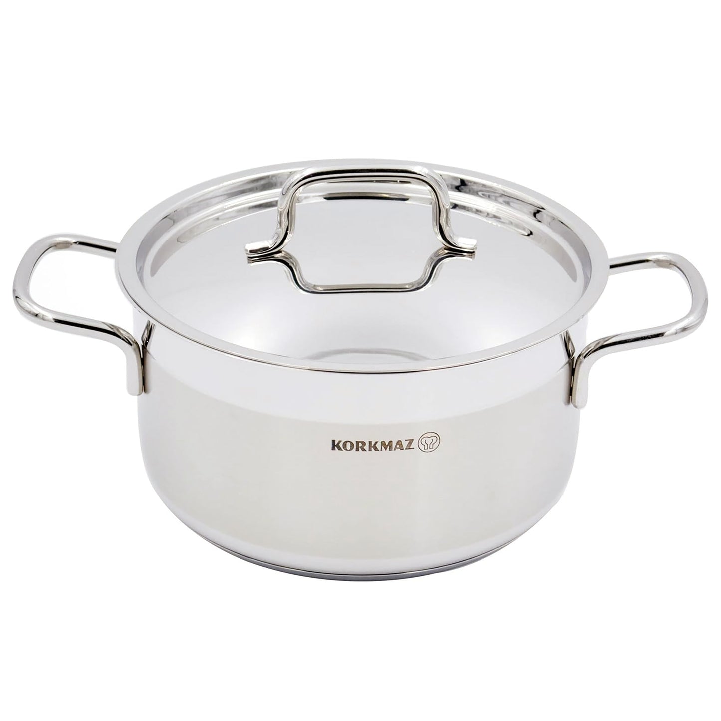 Korkmaz Alfa 2 pc 1.8 L Stainless Steel Casserole Dish w Lid
