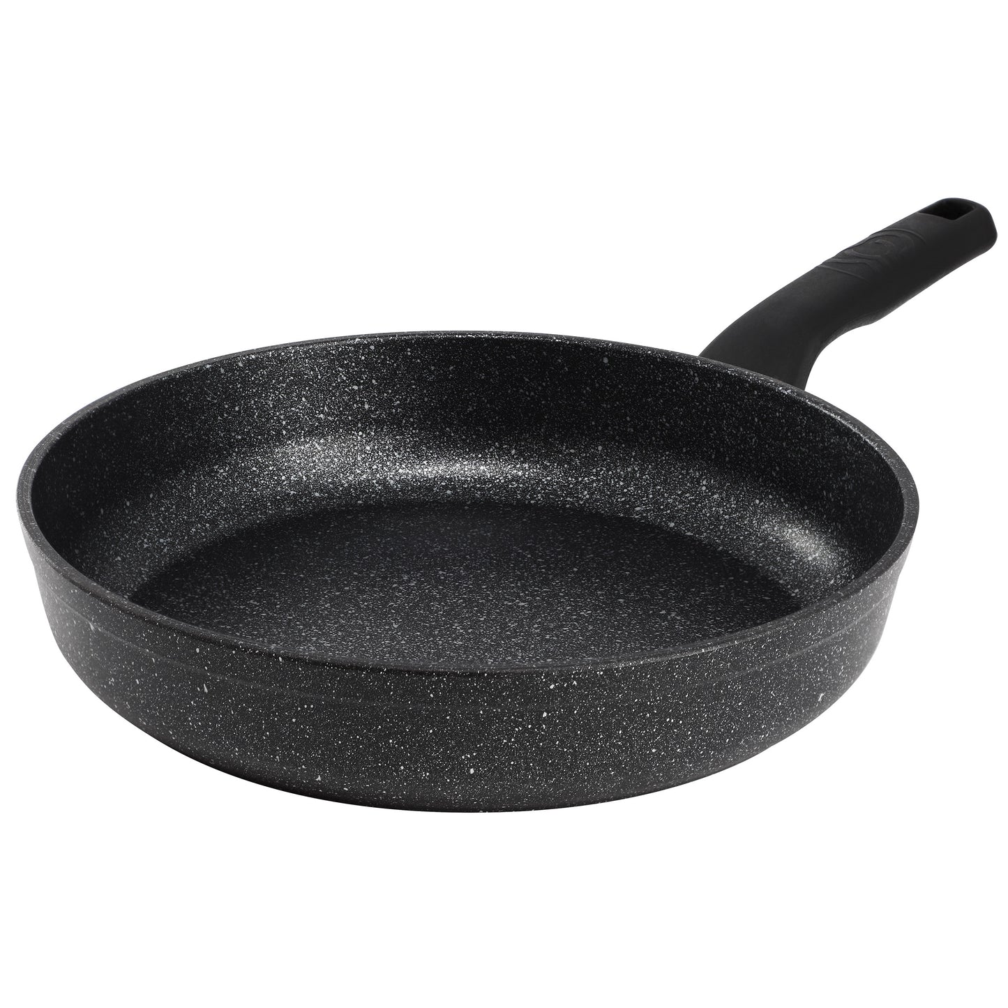 Korkmaz Ornella Nonstick 9.5" Aluminum Frying Pan in Granite Black