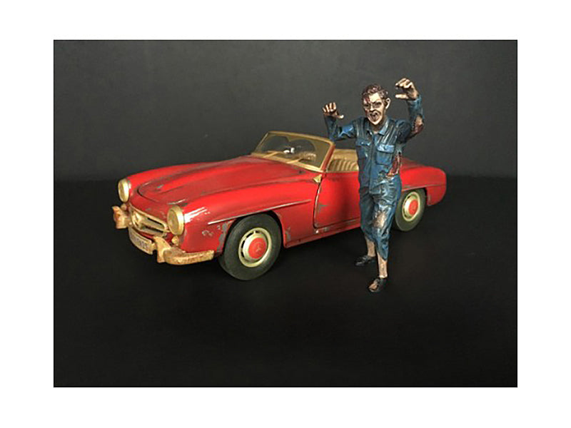 Zombie Mechanic Figurine II for 1/24 Scale Models American Diorama