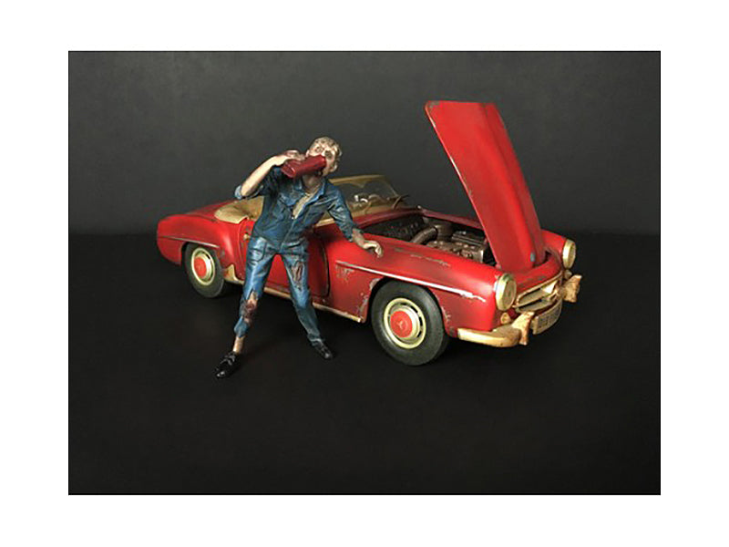 Zombie Mechanic Figurine III for 1/18 Scale Models American Diorama