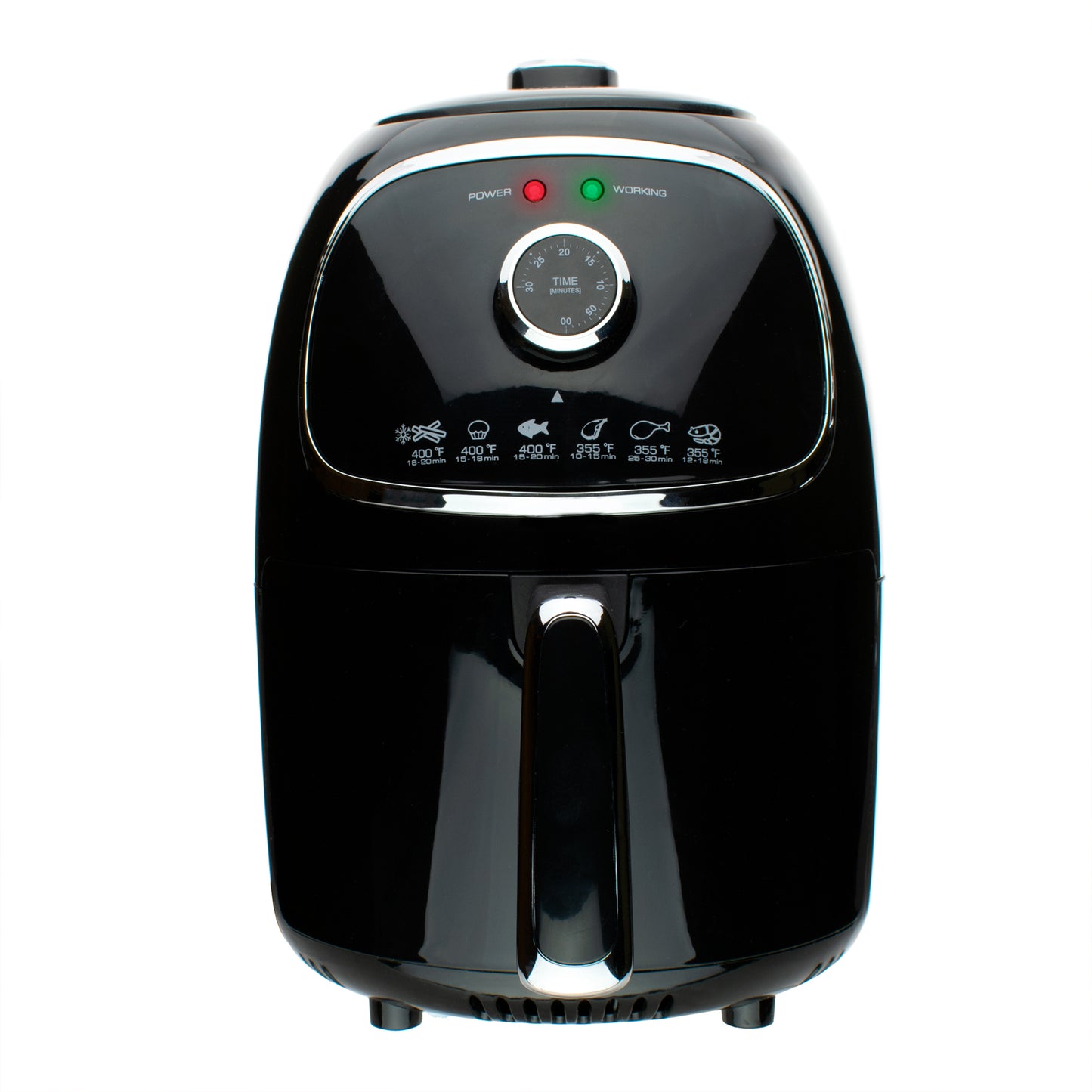 Brentwood AF-202BK 2 Qt Small Electric Air Fryer Black w Timer & Temp Control