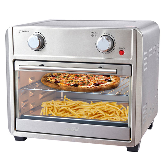 Brentwood 1700 Watt 24 Qt Convection Air Fryer Toaster Oven in Silver