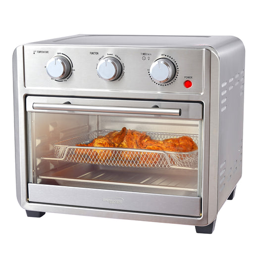 Brentwood 1700w 24 Qt Stainless Steel Convection Air Fryer Toaster Oven