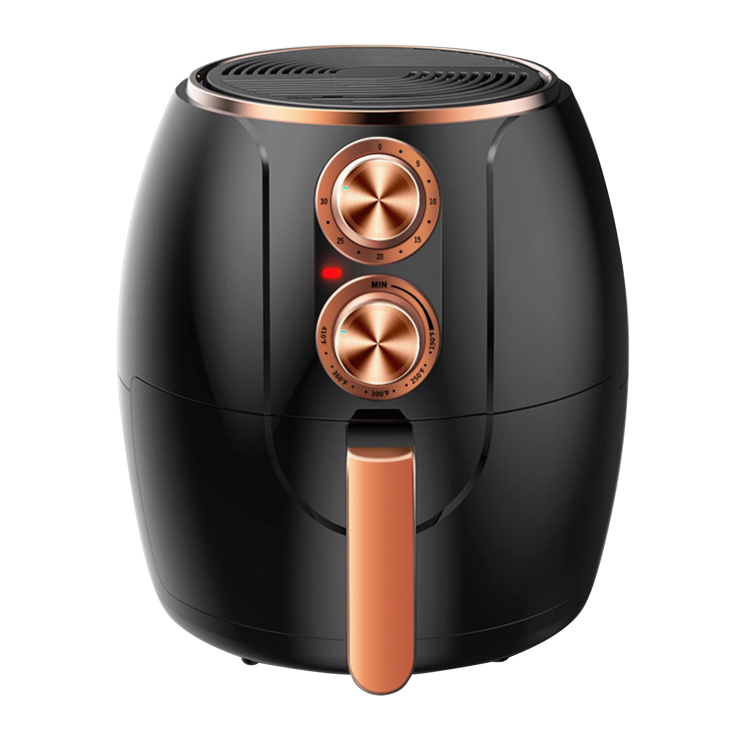 Brentwood 3.2 Qt Electric Air Fryer w Timer & Temp Control- Black & Bronze