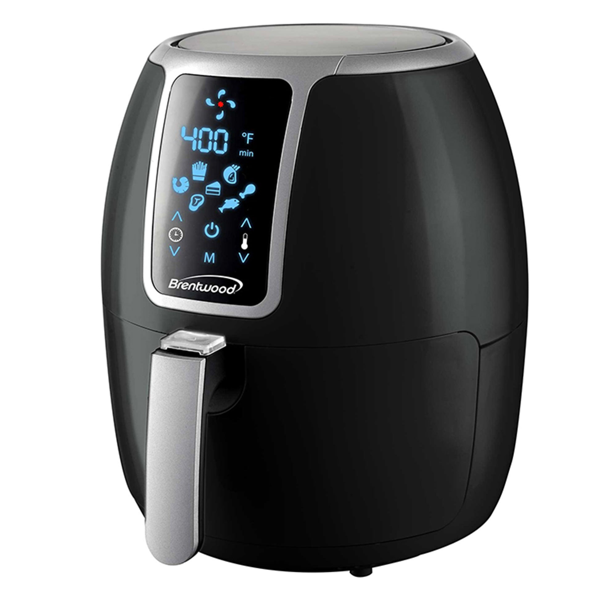 Brentwood Small 1400 Watt 4 Qt Electric Digital Air Fryer w Temperature Control