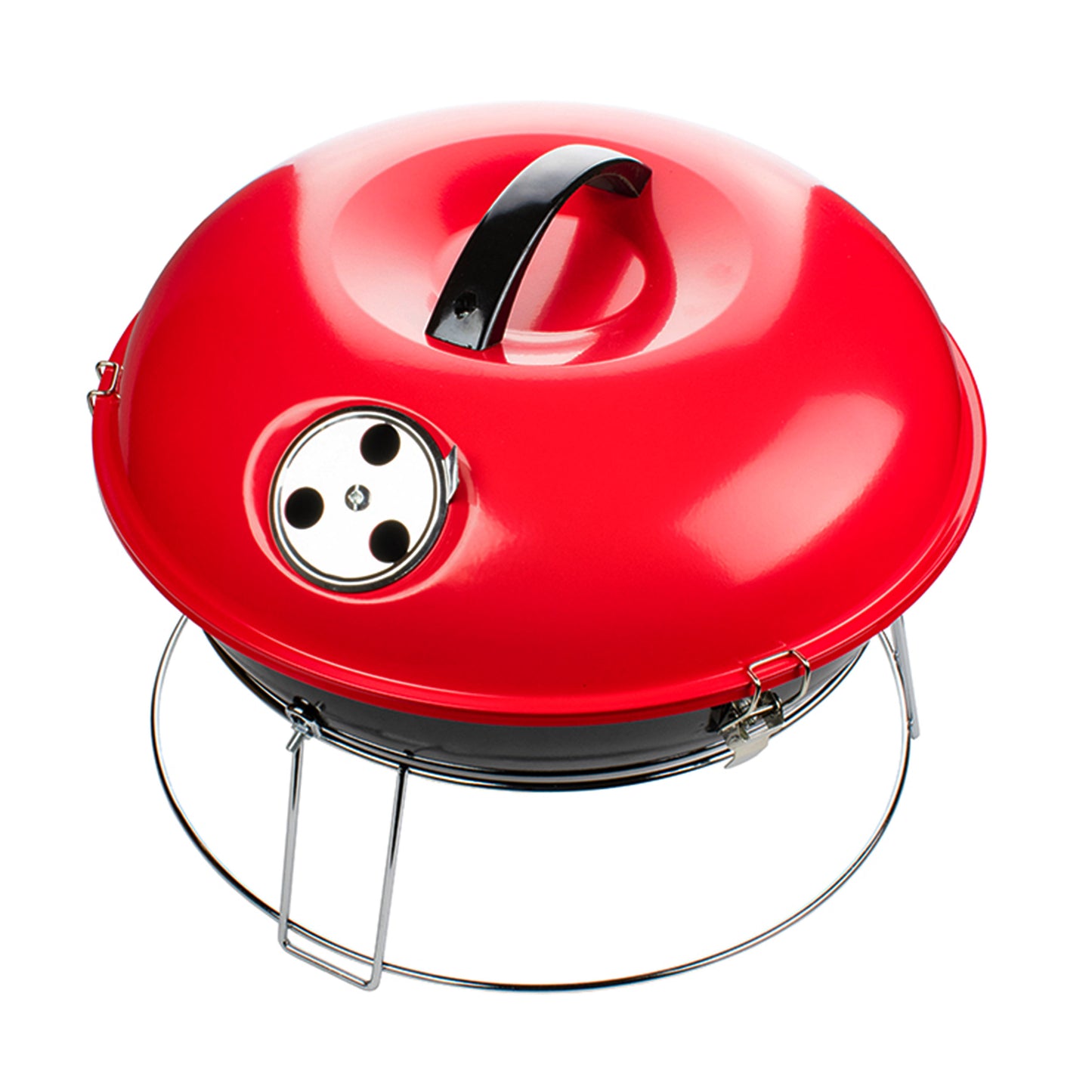 Brentwood 14" Portable Charcoal BBQ Grill in Red