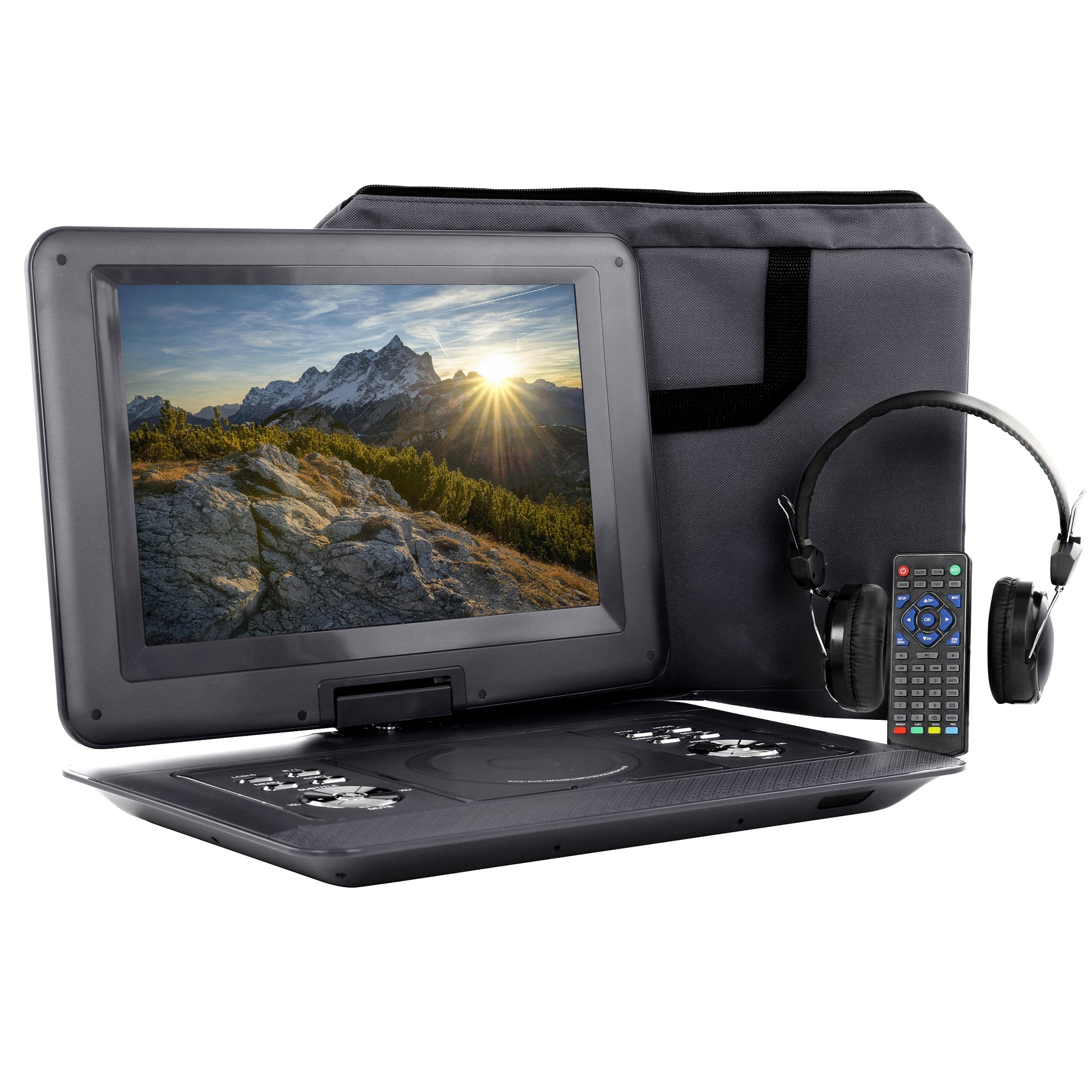 beFree Sound 14.1" Portable DVD Player w Swivel TFT-LCD Screen & USB SD AV Input