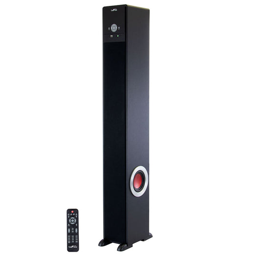 beFree 42” Bluetooth Active Tower Speaker w USB AUX FM Remote & 5.1" Subwoofer
