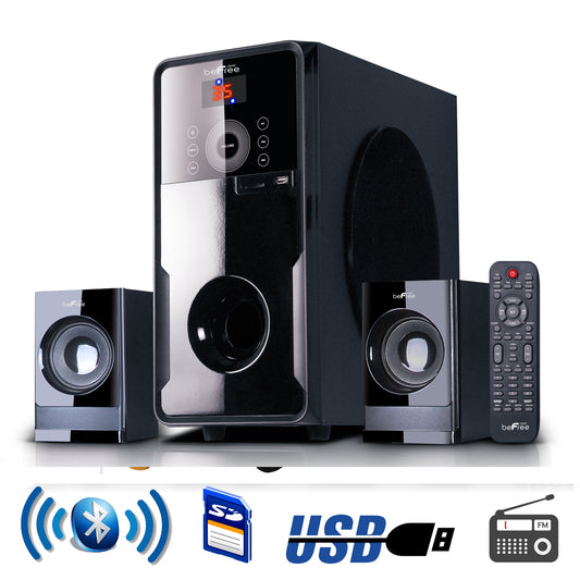 beFree 2.1 Channel Surround Sound Speaker System BFS50