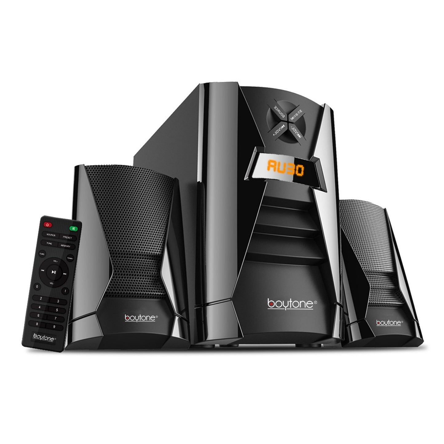 Boytone Wireless Bluetooth 2.1 Multimedia 40Watt Powreful Bass System w RM Radi