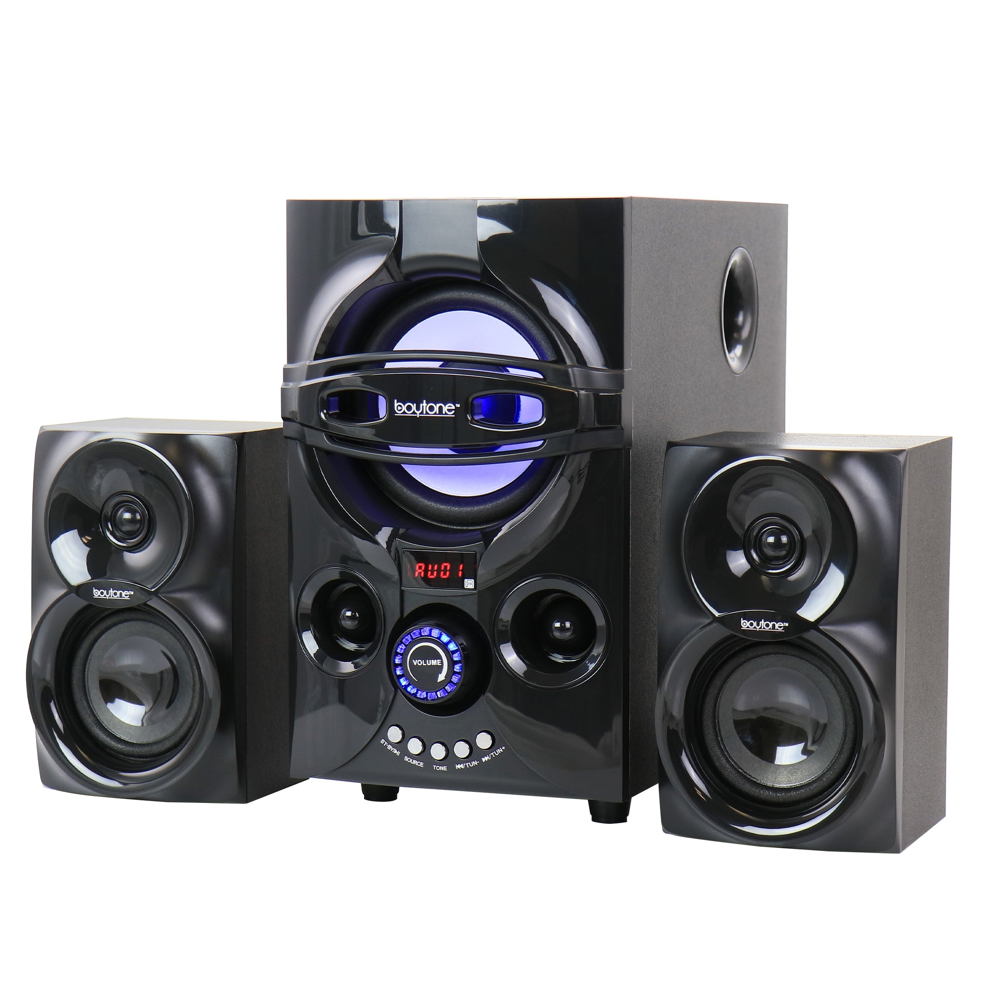 Boytone 2.1 Bluetooth Powerful Home Theater Speaker System w FM Radio