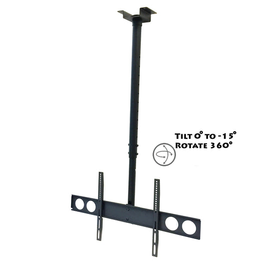 MegaMounts Tilting Heavy Duty Ceiling VESA Television TV Mount 37" - 70", 110 lb