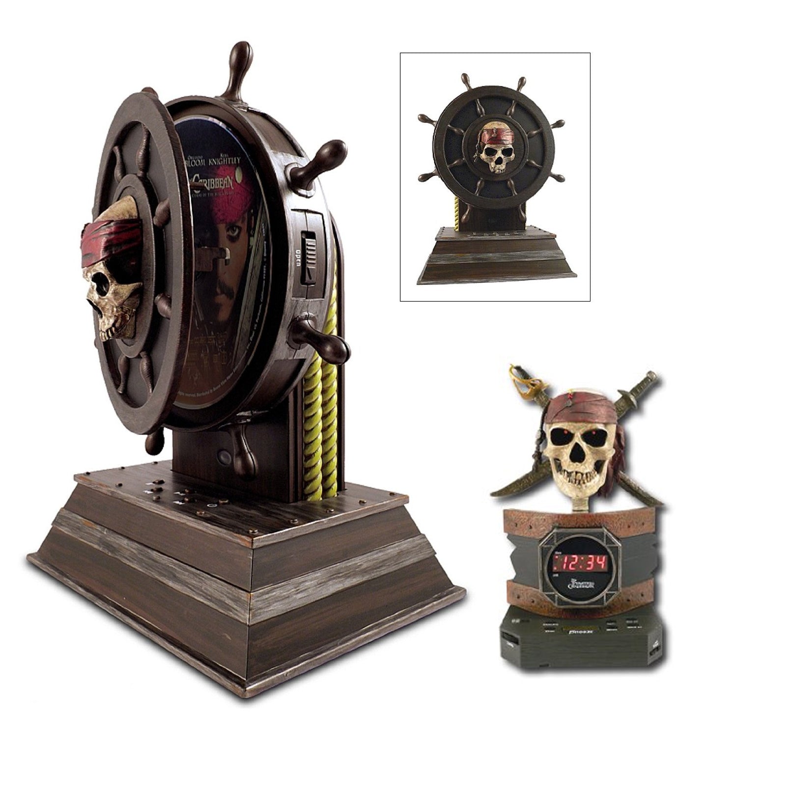Disneys Pirates of the Carabbean DVD Player & Alarm Clock Bundle