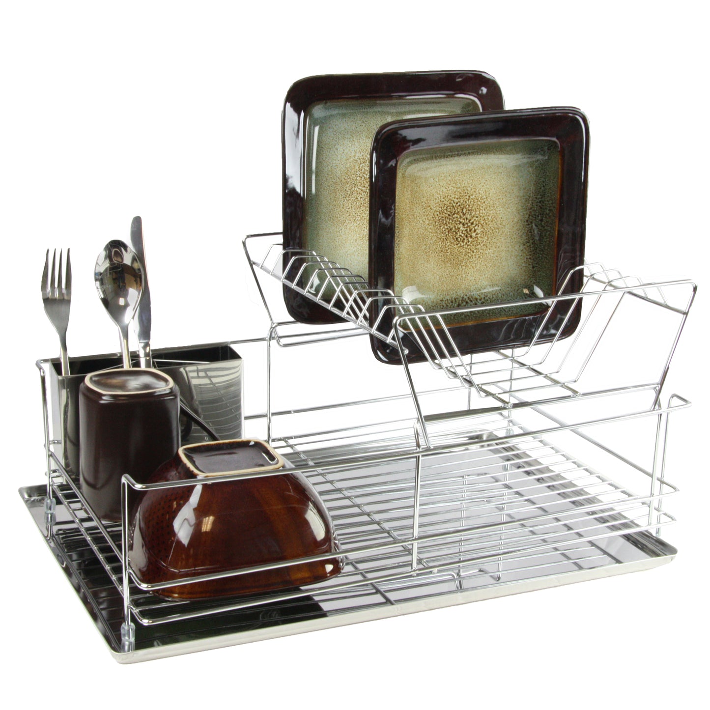 MegaChef 15.5" Stainless Iron Shelf Dish Rack