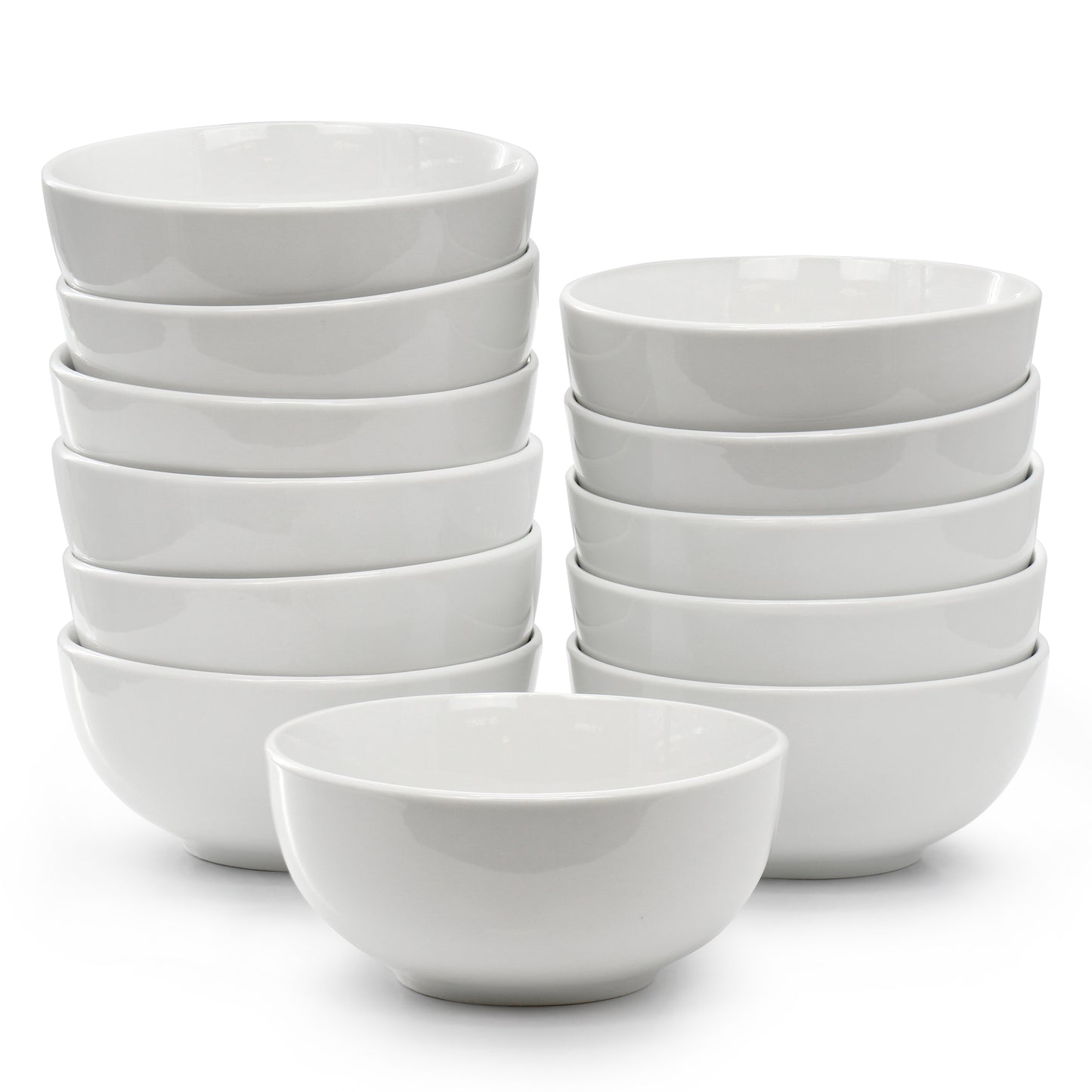 Elama Professional Kitchen 12 Piece Porcelain Bowl Set White