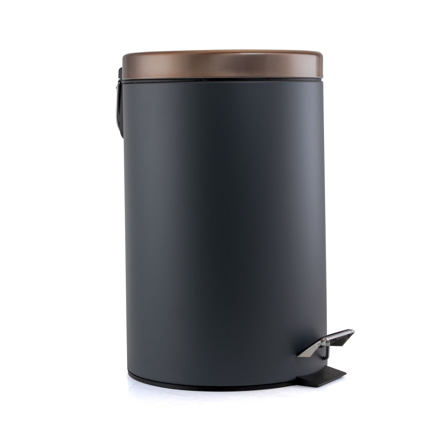 Elama 1.5 Gallon Stylish Grey & Copper Soft Pedal Office Kitchen & Bathroom Tras