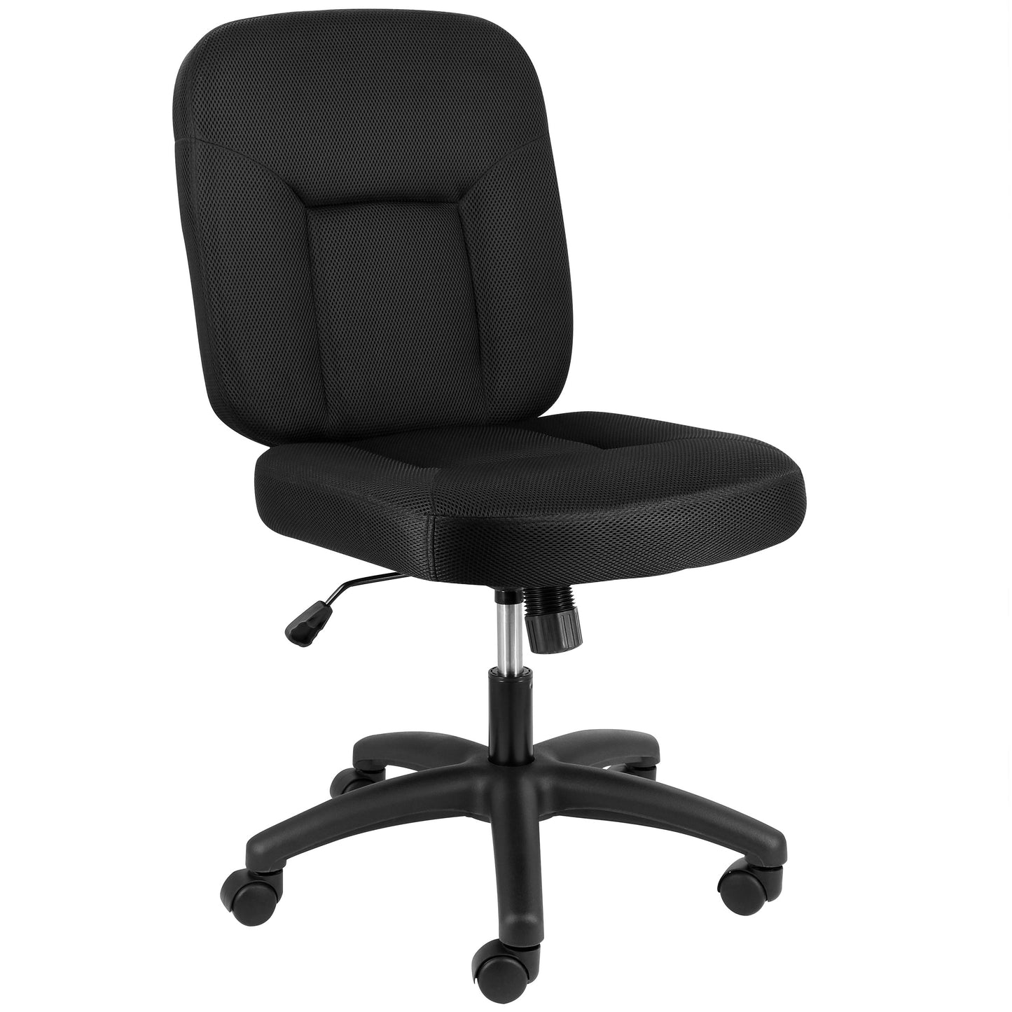 Elama Mid Back Adjustable Fabric Office Chair Black