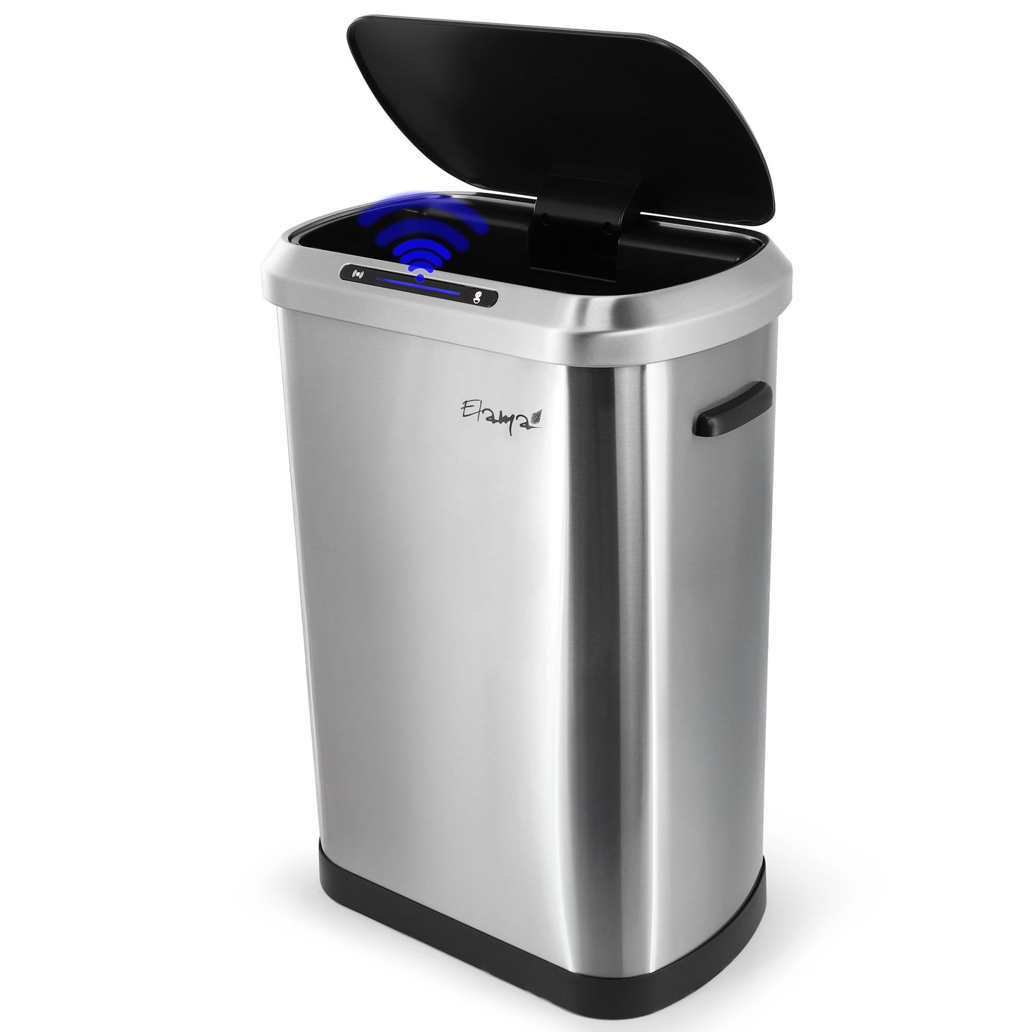 Elama 13 Gallon Automatic Sensor Hands Free Trash Can Silver