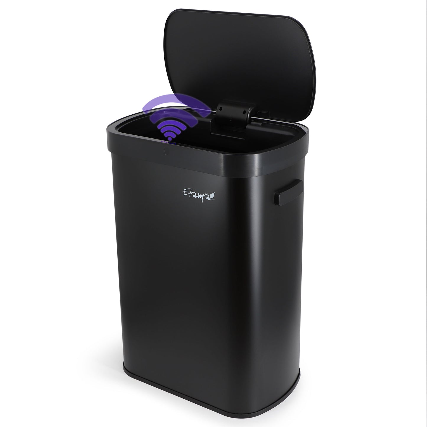 Elama 13 Gallon Automatic Sensor Hands Free Trash Can Black
