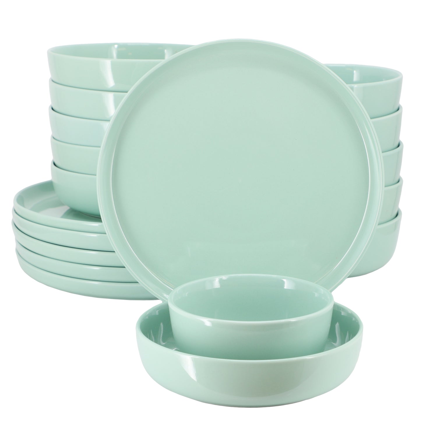 Elama Duncan 18 Piece Porcelain Dinnerware Set Mint