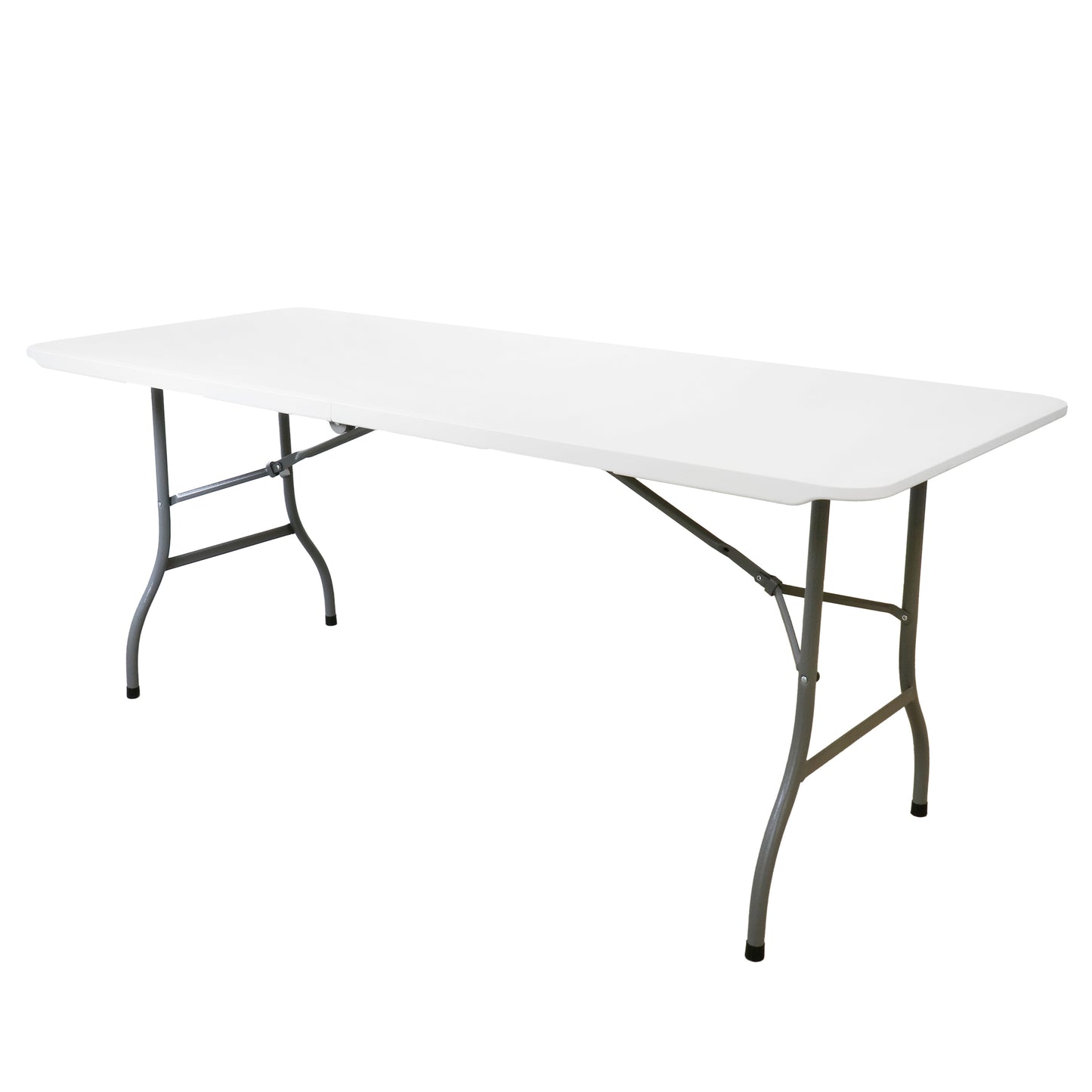Elama 6 Foot Plastic Folding Table White
