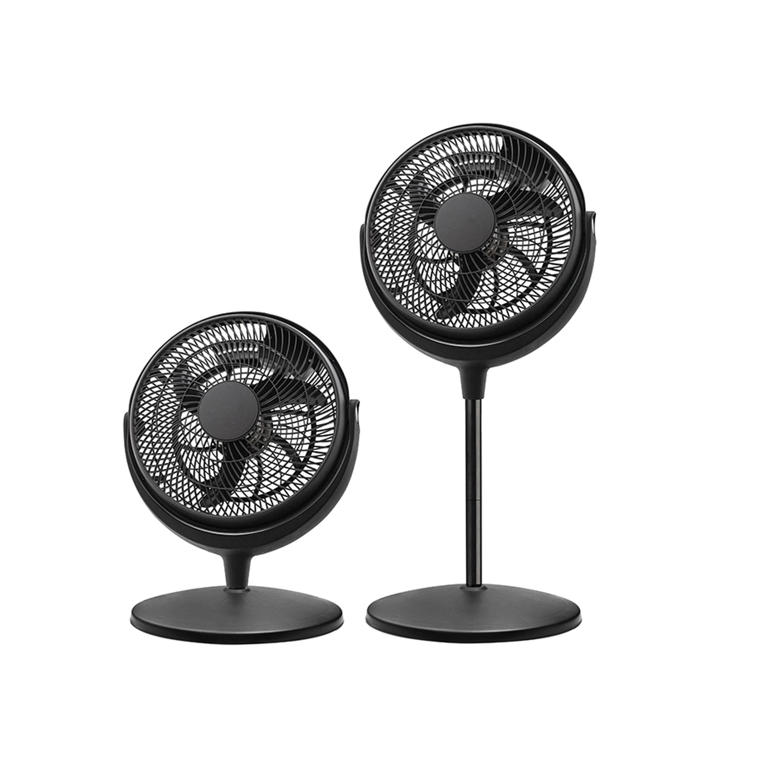 Kool Zone 12" Circulator Stand Fan- Black