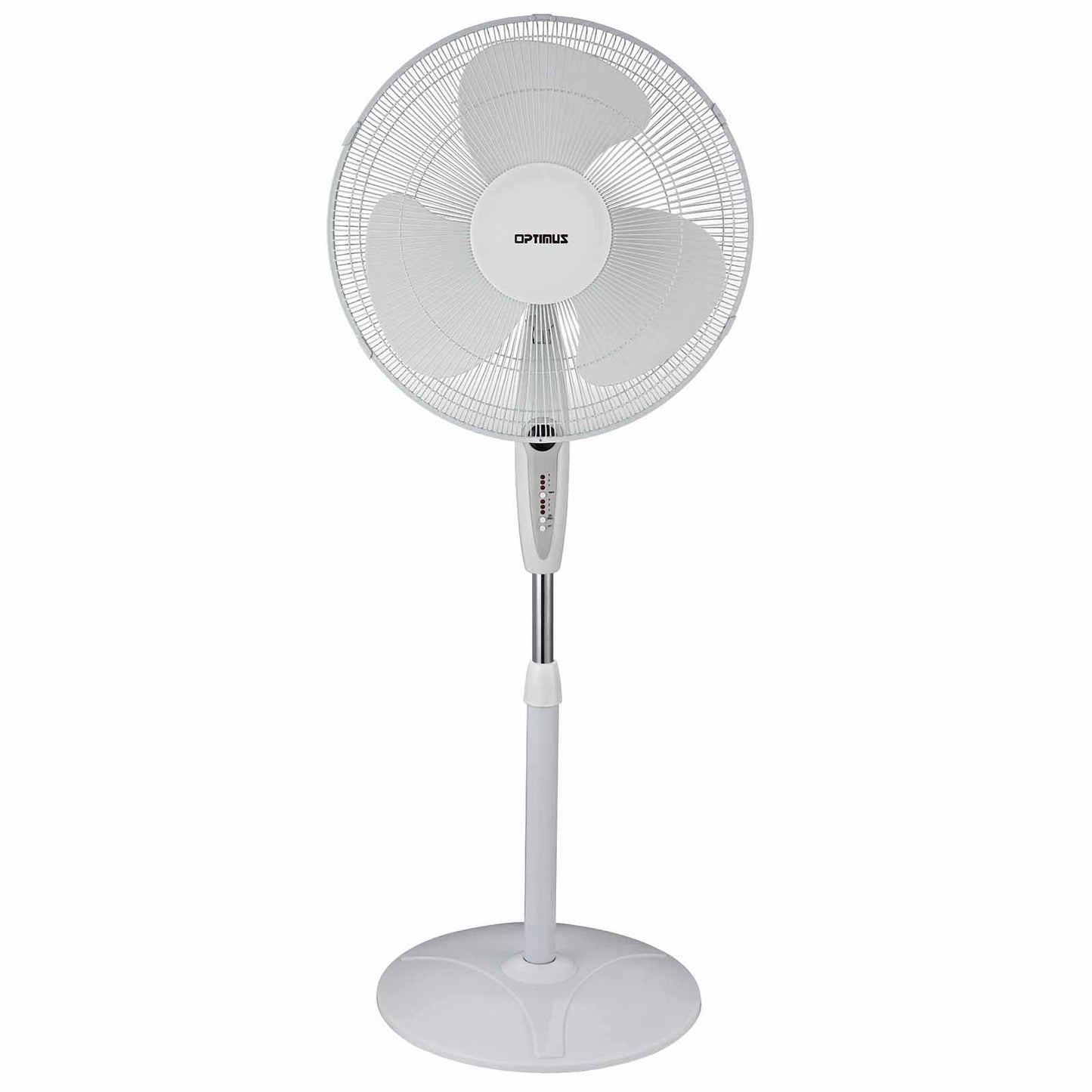Optimus 16" Oscillating Stand Fan w Remote Control