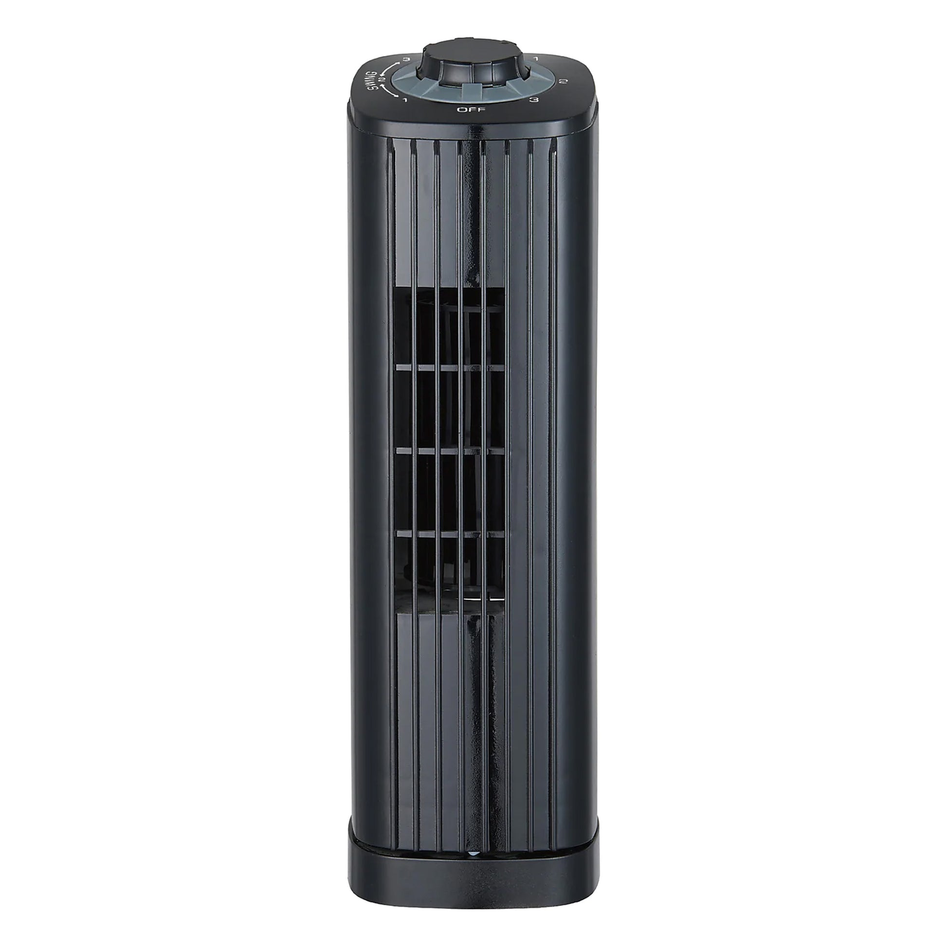 Optimus F-7348BK 14" Portable Ultra-Slim Desktop Tower Fan in Black