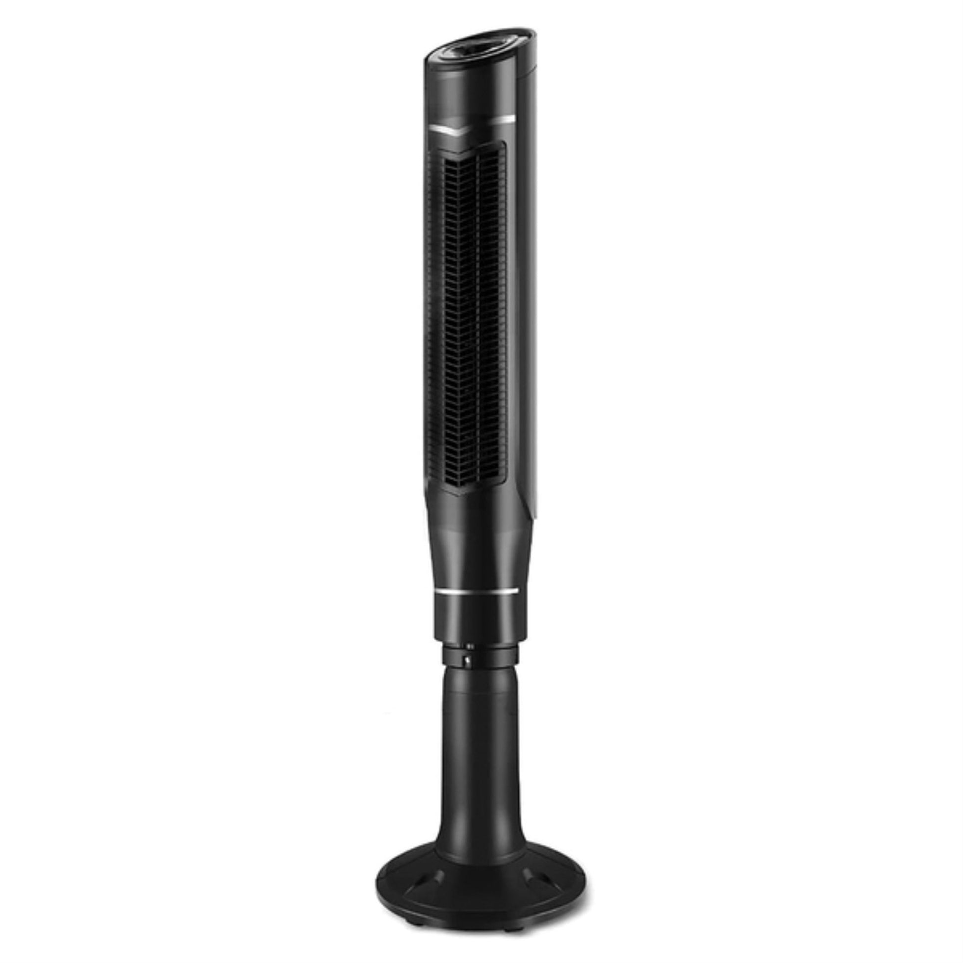 Optimus 59" 360 Degree Oscillation Pedestal Tower Fan in Black w Remote