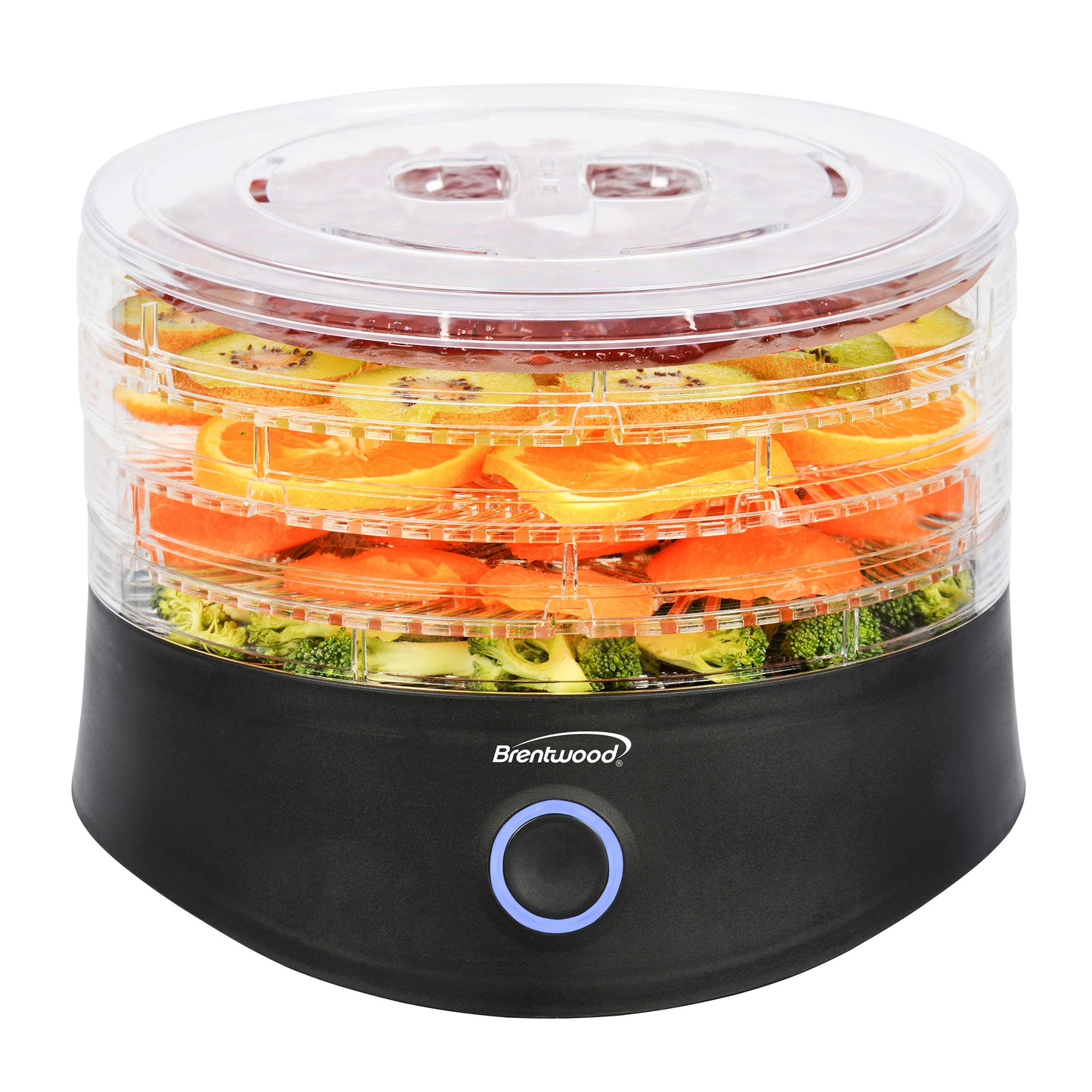 Brentwood 5 Tray Food Dehydrator in Black w Auto Shut Off