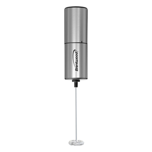 Brentwood Powerful Battery Operated Stainless Steel Electric Milk Frother