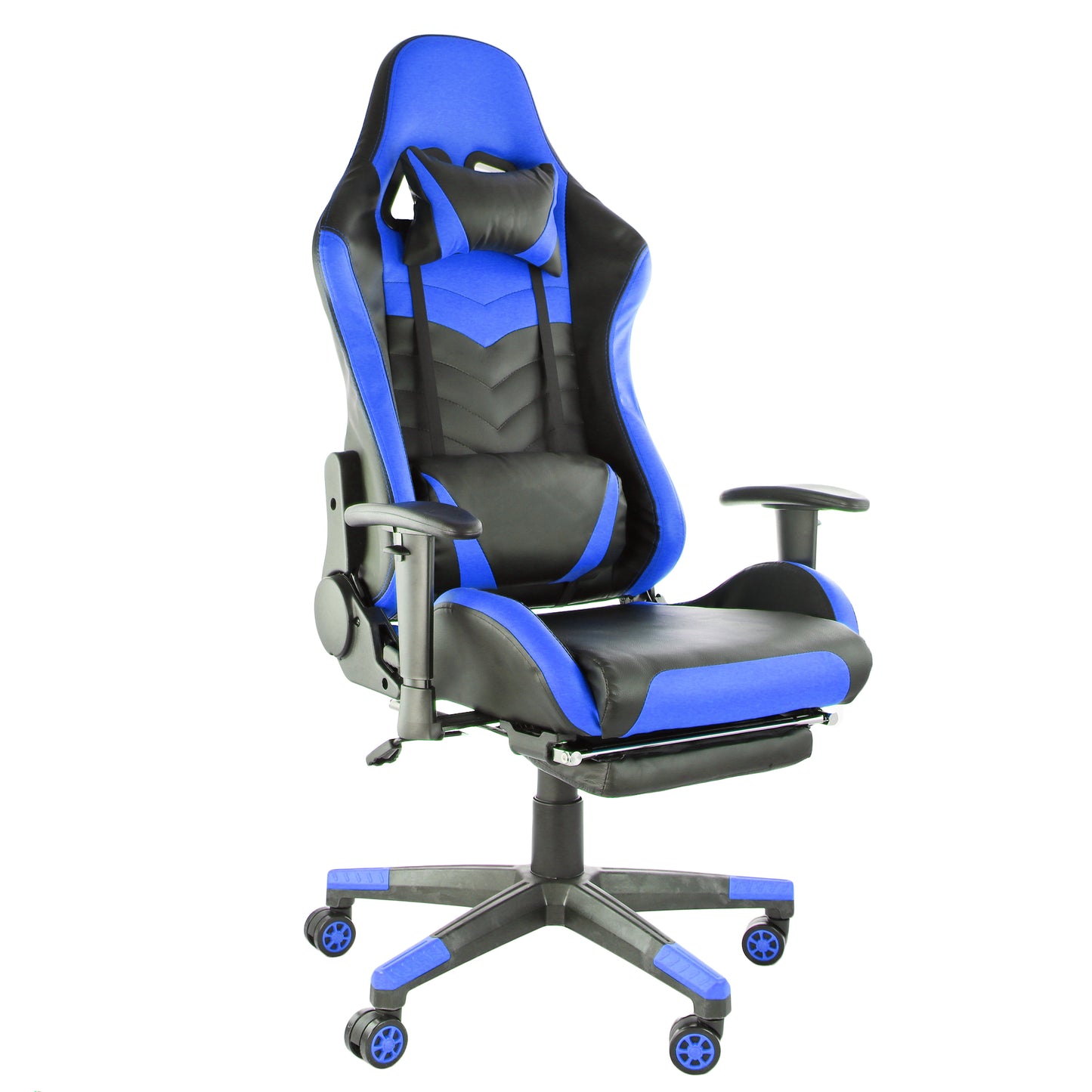 GameFitz Gaming Chair in Black & Blue