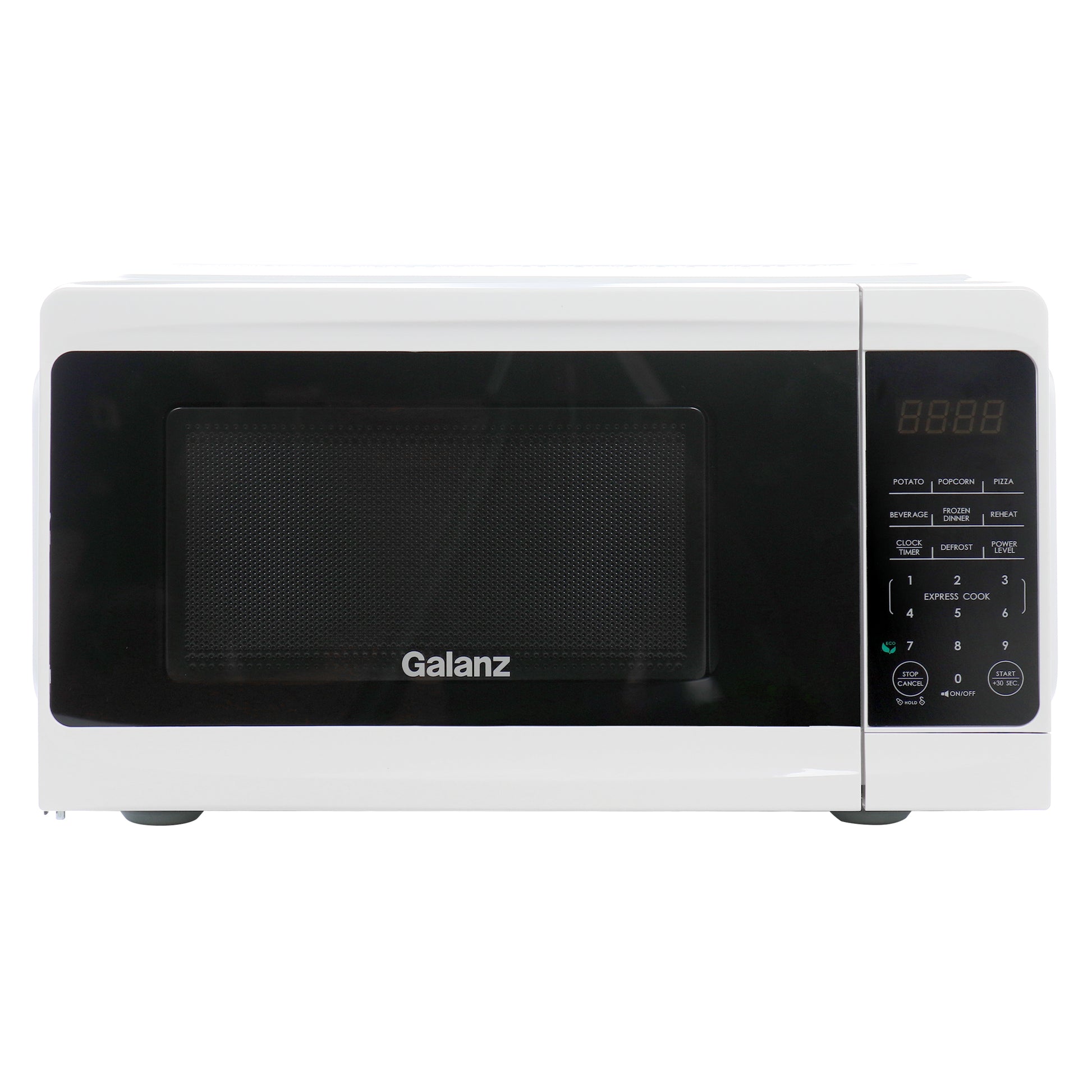 Galanz 0.7 cu ft 700W Countertop Microwave Oven White w One Touch Express Cookin