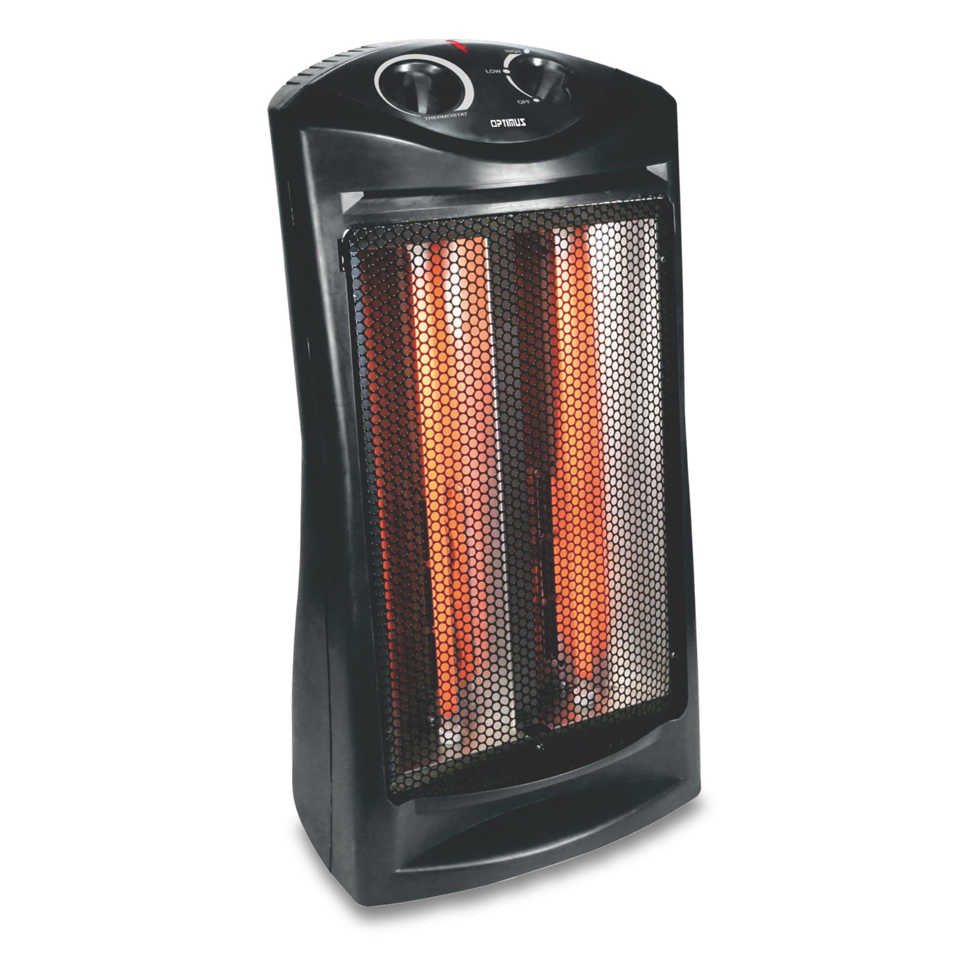 Optimus Fan Forced Tower Quartz Heater w Thermostat