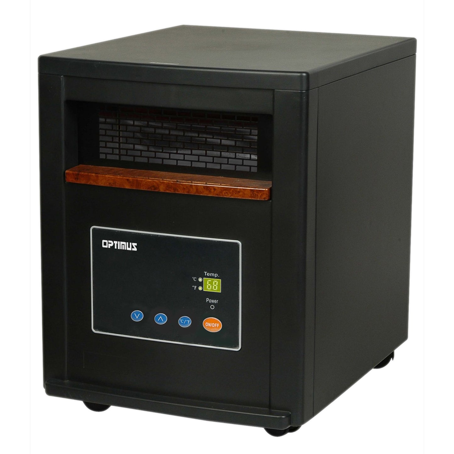 Optimus 1500W Ceramic Zone Heating System Black Space Heater